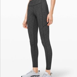 Lululemon Speed Up Tight Heathered Black 28”
